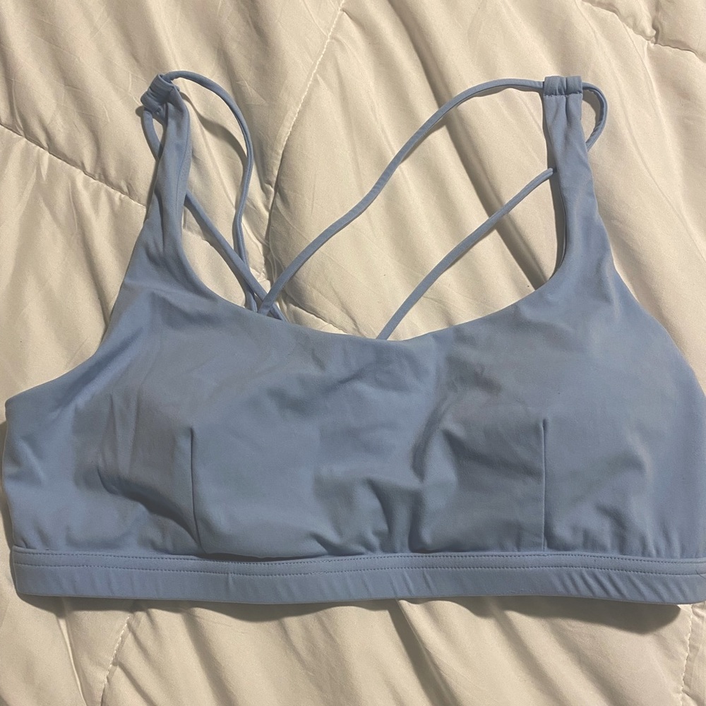 BUFFBUNNY FROST BLUE SPORTS BRA SIZE XL